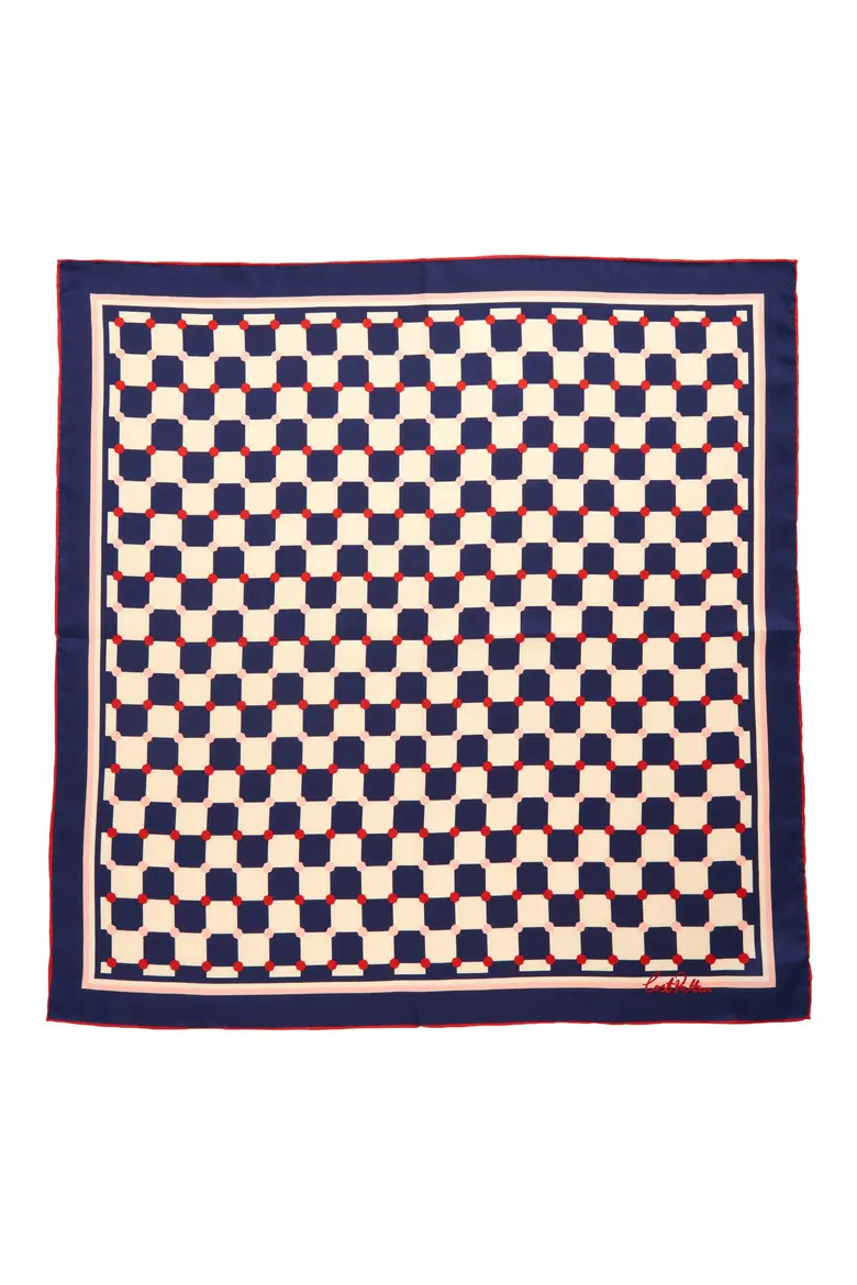 Checkerboard Silk Square Bandana | Nordstrom | Nordstrom