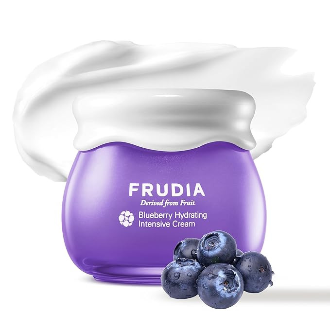 FRUDIA Blueberry Hydrating Intensive Face Cream, Vegan Korean Face Moisturizer w/69% Blueberry Ex... | Amazon (US)