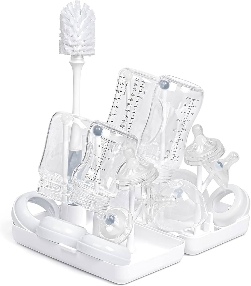 Termichy Plastic Travel Baby Bottle Drying Rack, Compact Size with Large Capacity for Working Mom... | Amazon (US)
