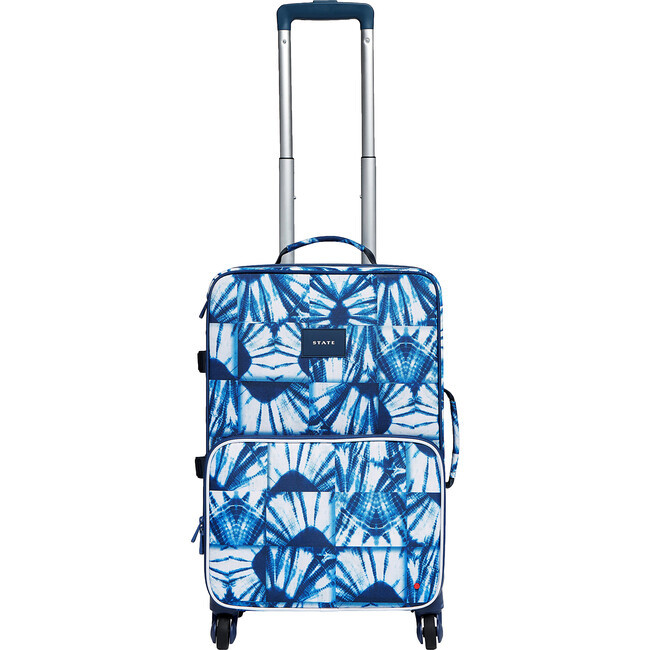 Logan Suitcase, Indigo Patchwork | Maisonette