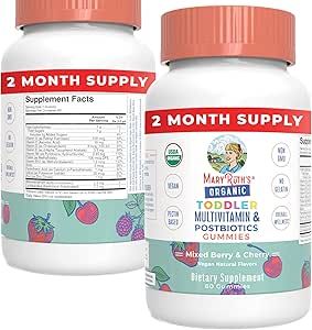 MaryRuth's Toddler Vitamin Gummy | USDA | Multivitamins and Postbiotics for Kids Ages 2+ | Vegan ... | Amazon (US)