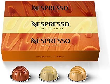 Nespresso Capsules VertuoLine, Barista Flavored Pack, Mild Roast Coffee, 30 Count Coffee Pods, Br... | Amazon (US)