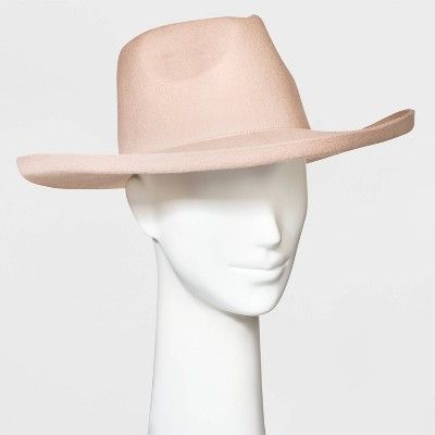 Women's Upturned Wide Brim Felt Fedora Hat - Universal Thread™ | Target