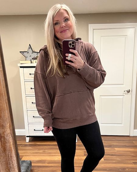 This hoodie is sooooo comfy!! I’m wearing a medium!! And the leggings are so soft from Amazon! Wearing a medium in them too!

#LTKunder50 #LTKSeasonal #LTKcurves