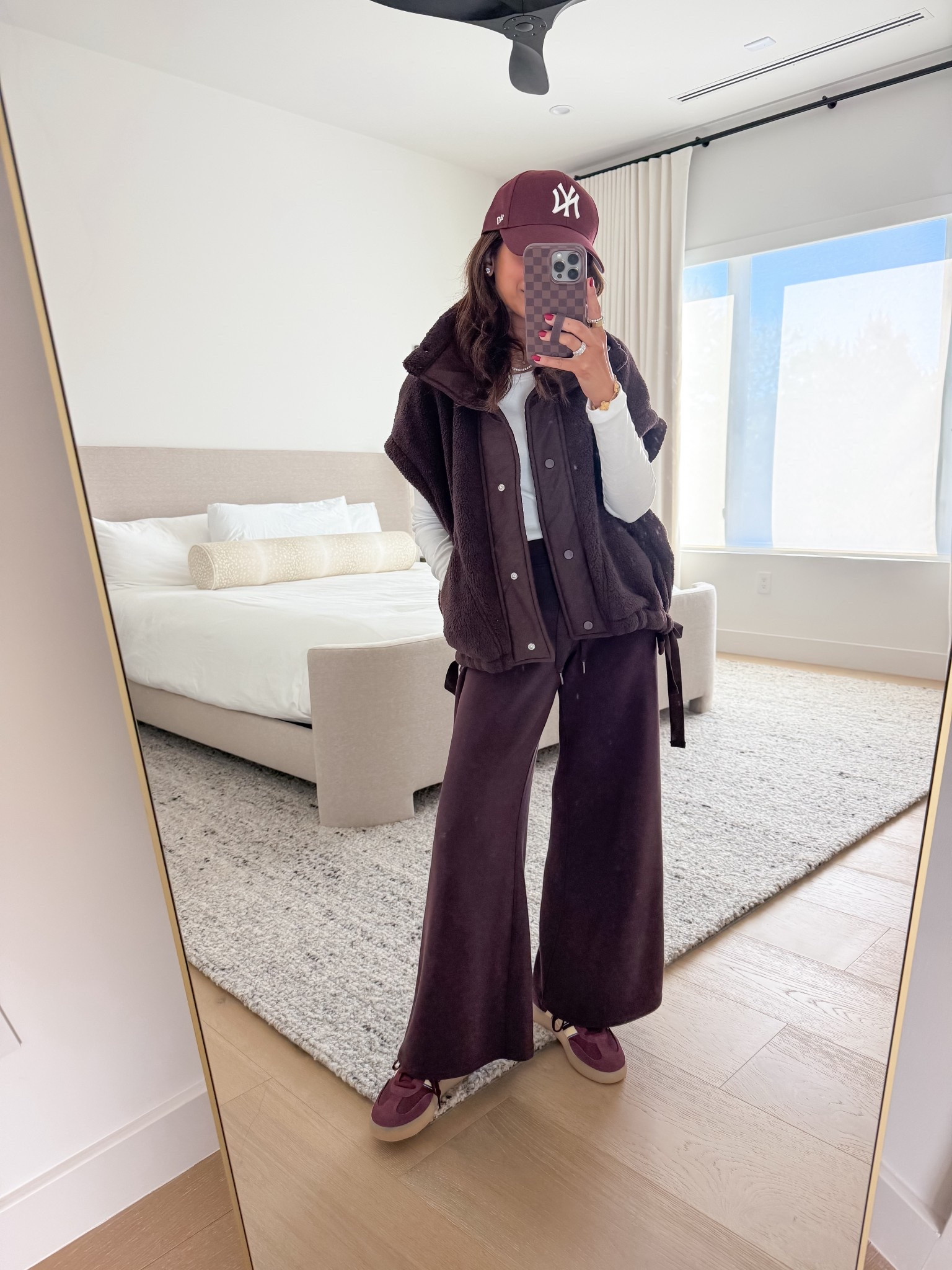 Today's comfy outfit - I have an xs in this vest that I own in a few colors! Xs petite length pants, all run TTS. For sneakers use code OHWHATFUN today!

#LTKmomlife #LTKPetite #LTKootd