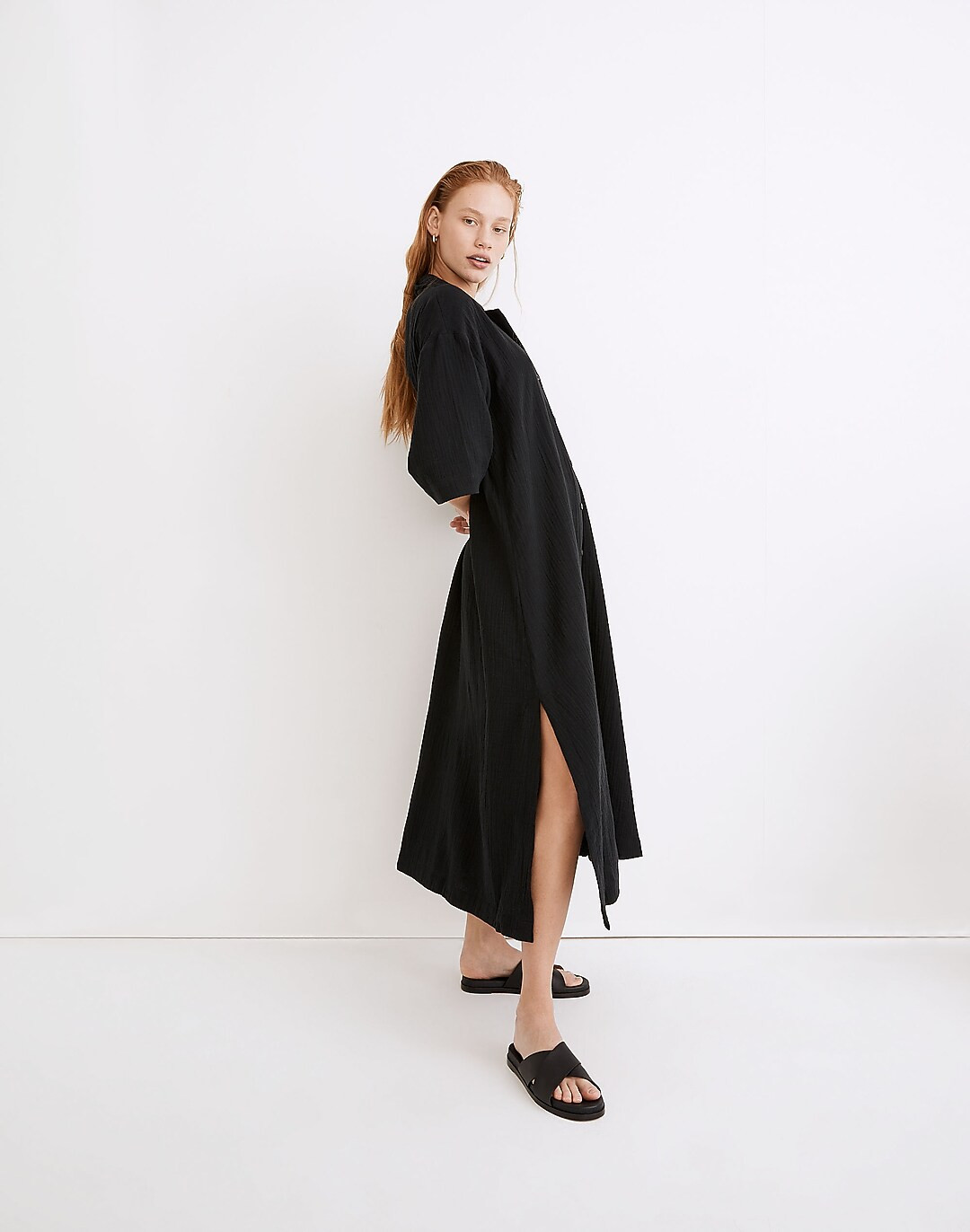 Lightestspun Cover-Up Maxi Shirtdress | Madewell