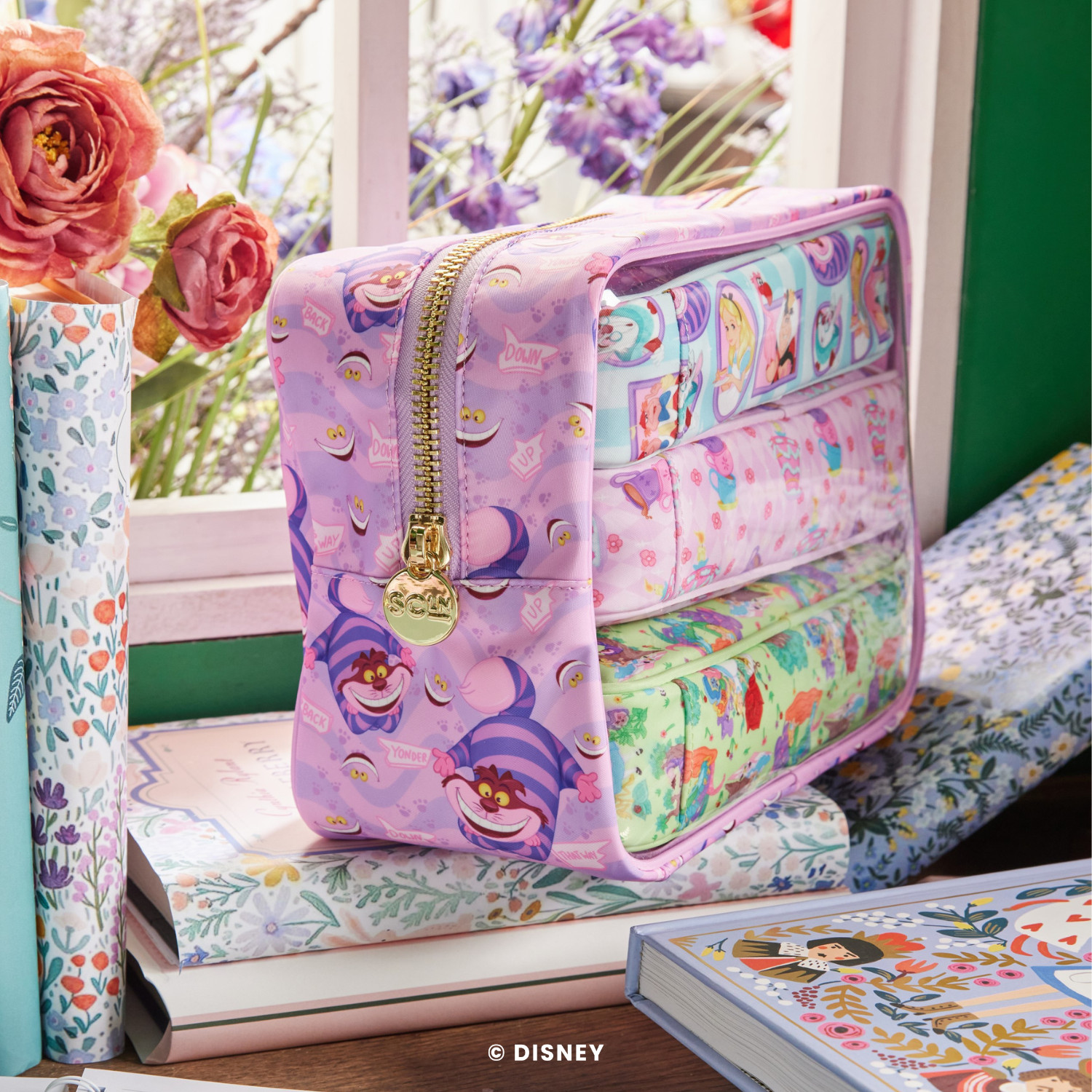 Alice in Wonderland Clear Front Large Pouch | Customizable Large Pouch - Stoney Clover Lane | Stoney Clover Lane