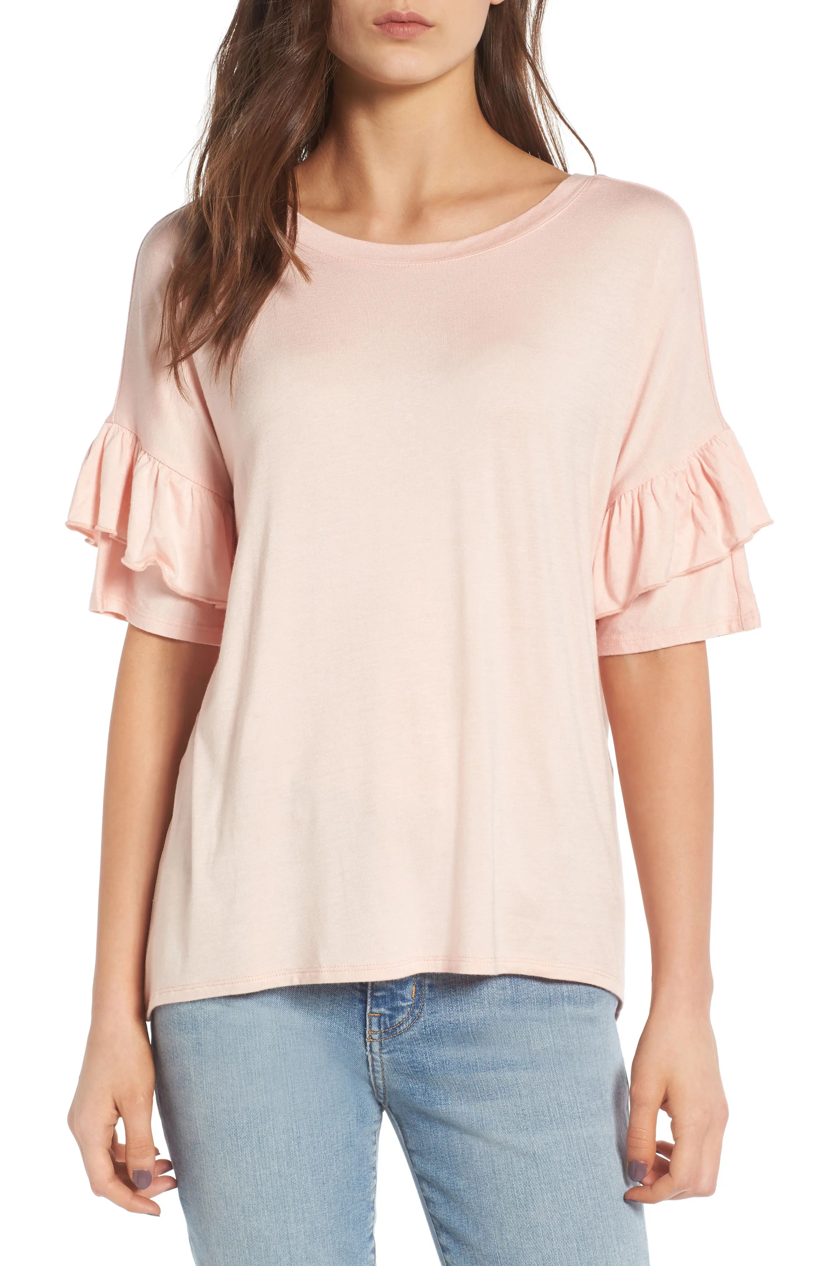 Ruffle Sleeve Tee | Nordstrom