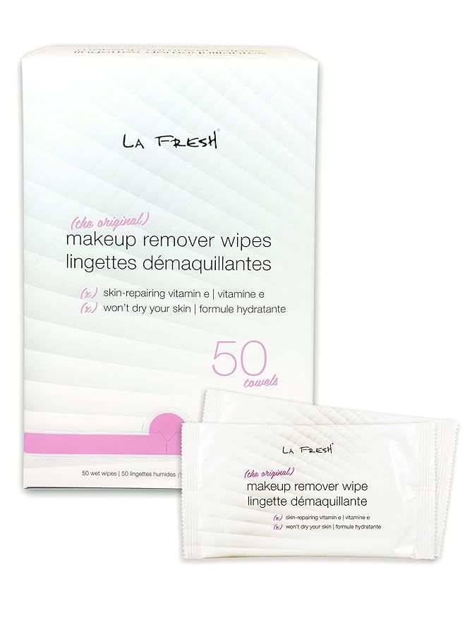 La Fresh Makeup Remover Cleansing Face Wipes Case of 50ct Facial Towelettes with Vitamin E for Wa... | Amazon (US)