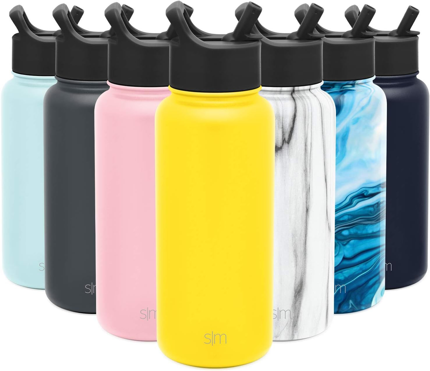 Simple Modern Water Bottle with Straw Lid Vacuum Insulated Stainless Steel Metal Thermos Bottles ... | Amazon (US)