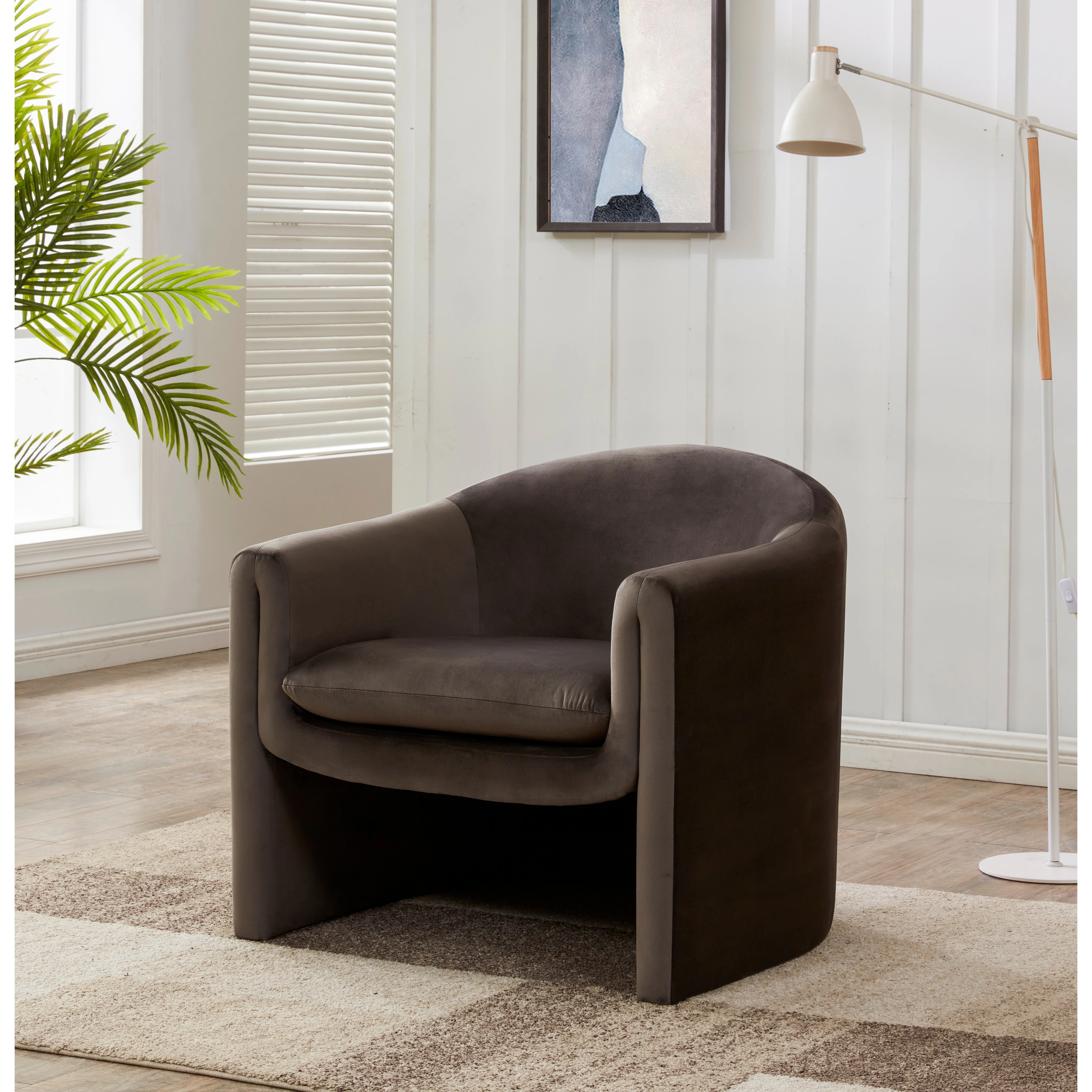 SAFAVIEH Couture Laylette Velvet Accent Chair - 33" W x 30.5" L x 30" H | Bed Bath & Beyond