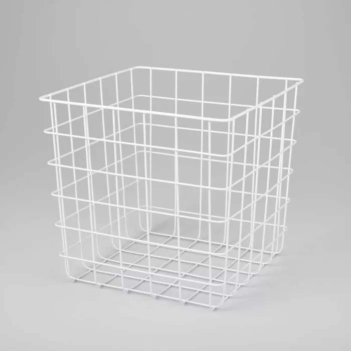 Decorative Wire Basket Square White - Brightroom™ | Target