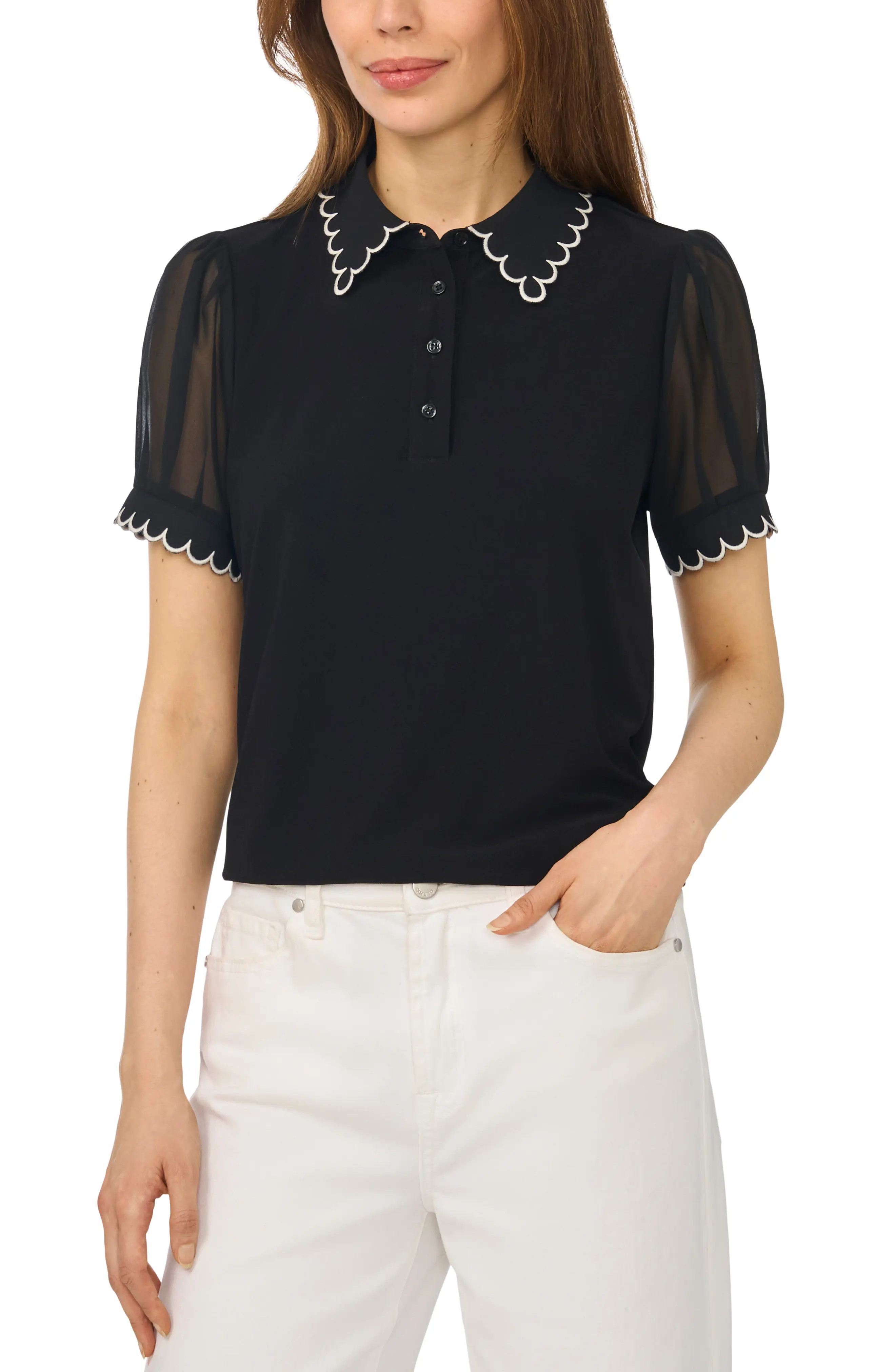 Contrast Stitch Polo Shirt | Nordstrom