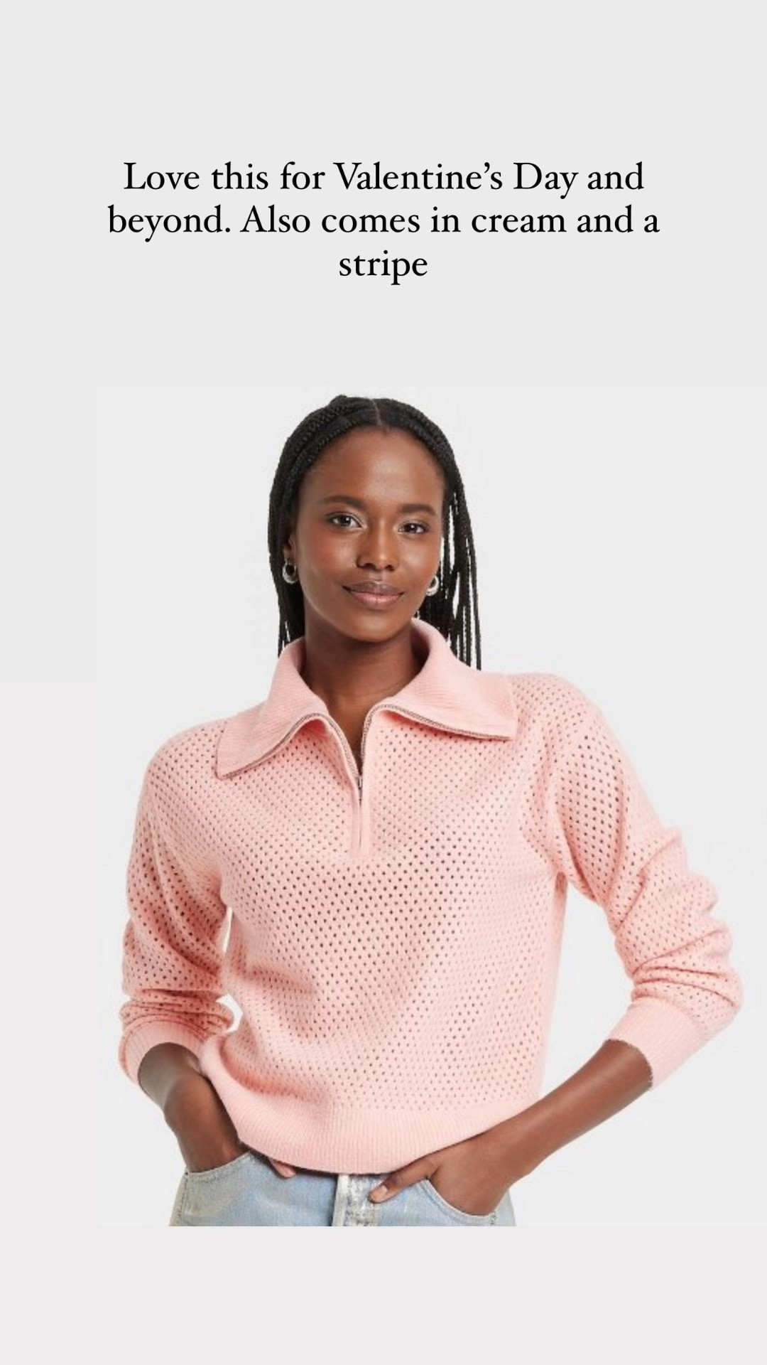 Love this for Valentine’s Day and beyond! Love that it also comes in cream and a stripe 

#LTKSeasonal #LTKFindsUnder50 #LTKStyleTip