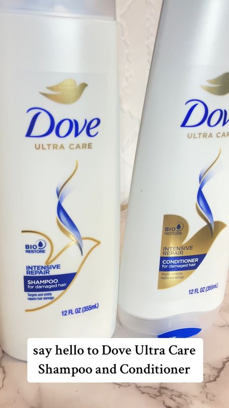 Get started on your healthy hair journey with Dove Intensive Repair Shampoo and Conditioner! My hair feels so much healthier after just one use! #dove #doveshampoo #healthyhair 

#LTKbeauty
