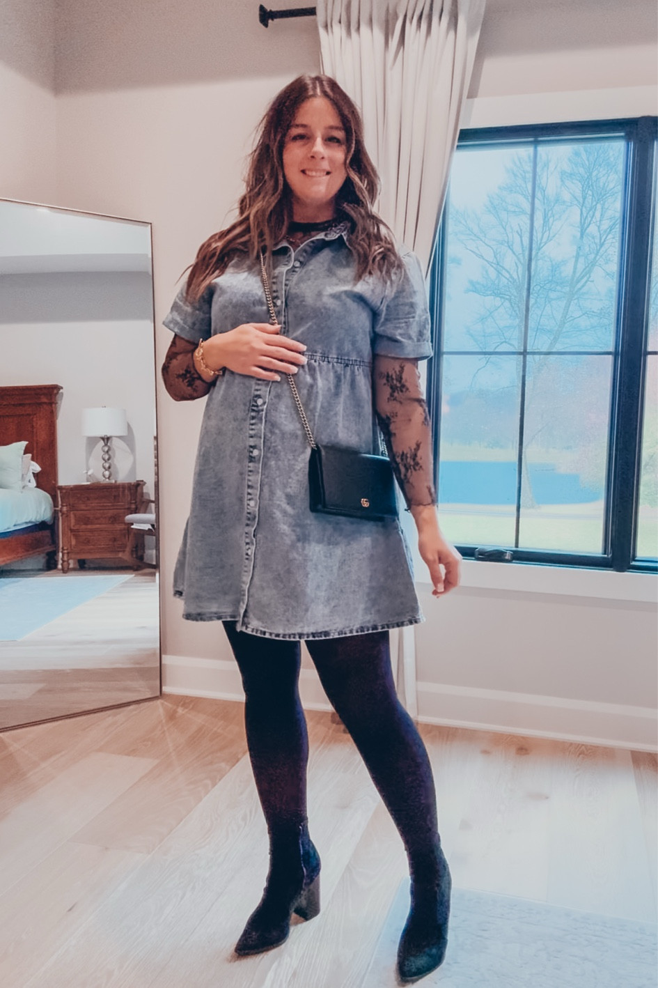 Transition this denim dress to fall/ winter with me 

#LTKStyleTip #LTKHoliday #LTKSeasonal