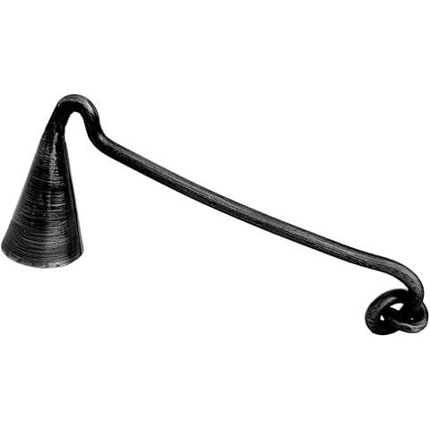 Living Ideas Hand Forged Wrought Iron Candle Snuffer - Handmade for Home, Classic Look, Black Ant... | Amazon (US)