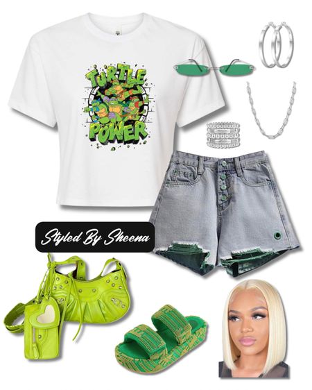 Ninja Turtles Graphic Tee Outfit


spring outfits, summer outfits, graphic tees, distressed denim shorts, neon green purse, platform slides, silver jewelry, Amazon Outfits

#LTKitbag #LTKstyletip #LTKshoecrush