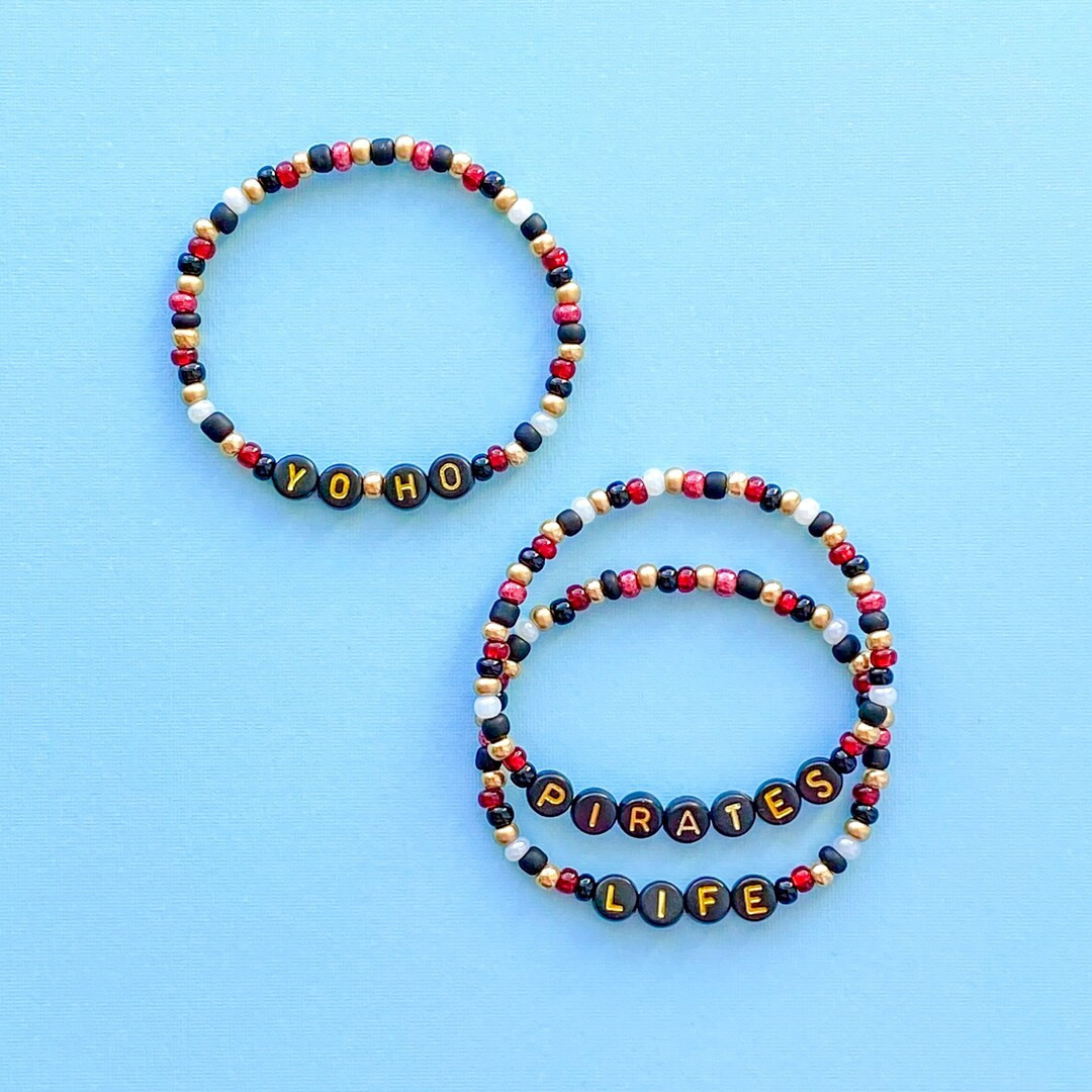 Yo Ho Pirates Life Bracelets, Pirates of the Caribbean Bracelets - Etsy | Etsy (US)