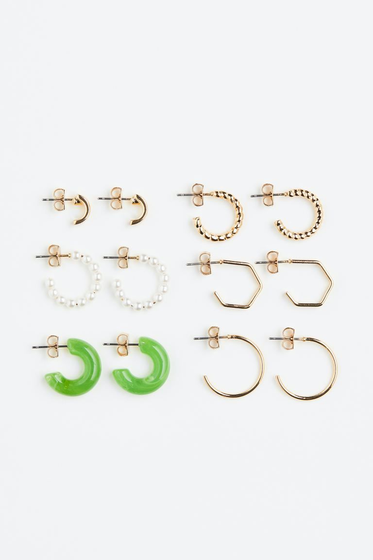 6 Pairs Hoop Earrings | H&M (US)