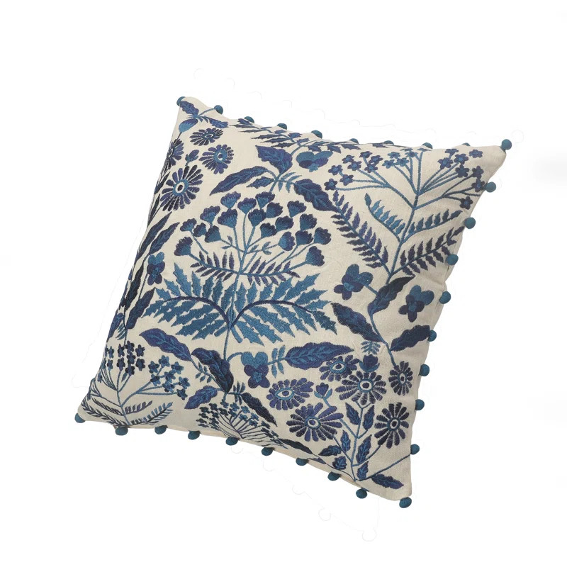 Loi Floral Cotton Throw Pillow | Wayfair North America