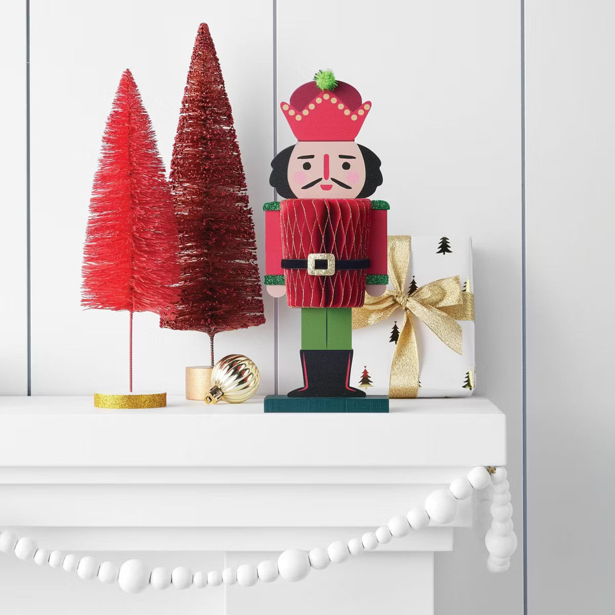 Honeycomb Christmas Decorative Nutcracker - Wondershop™ Red | Target