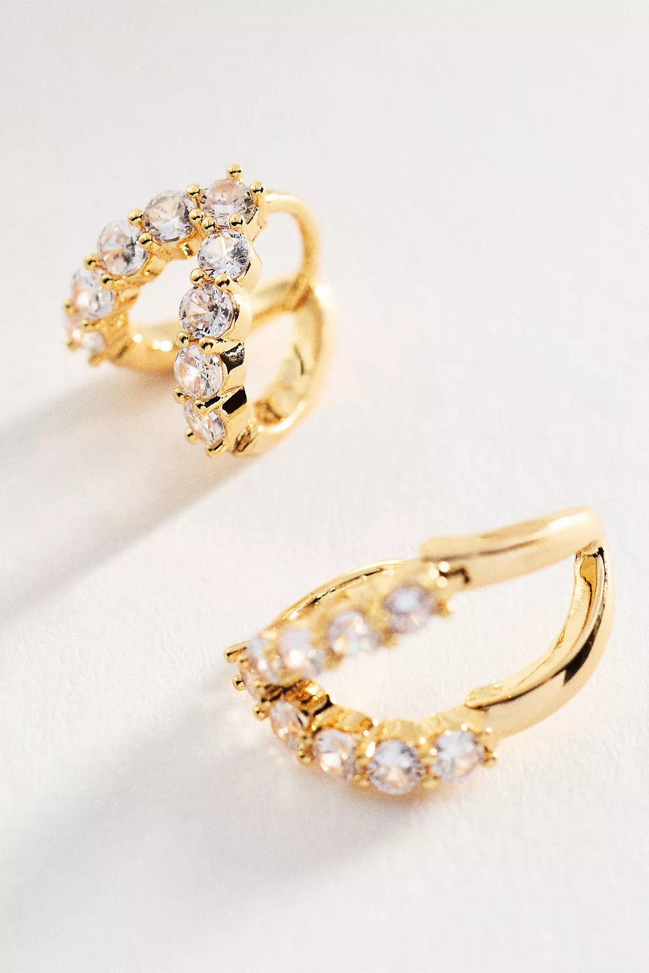 Split Huggie Hoop Earrings | Anthropologie (US)