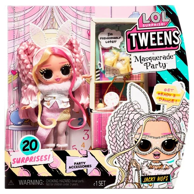 LOL Surprise Tweens Masquerade Party Fashion Doll Jacki Hops – Kids Ages 4+, Assembled 12 inch | Walmart (US)