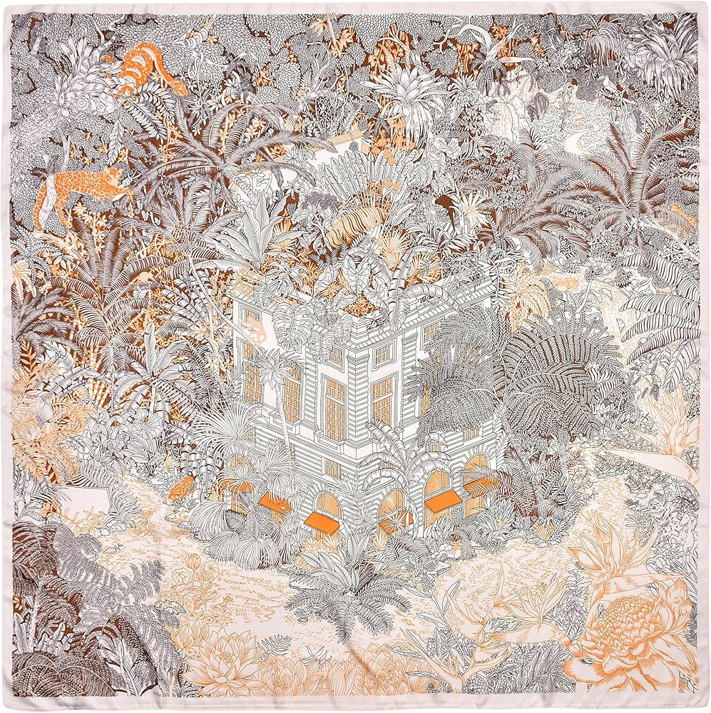 Stlvoll 53\u201d Large Head Scarf for Women - Silk Satin Scarf for Hair Wrapping at Night Bandana... | Amazon (US)