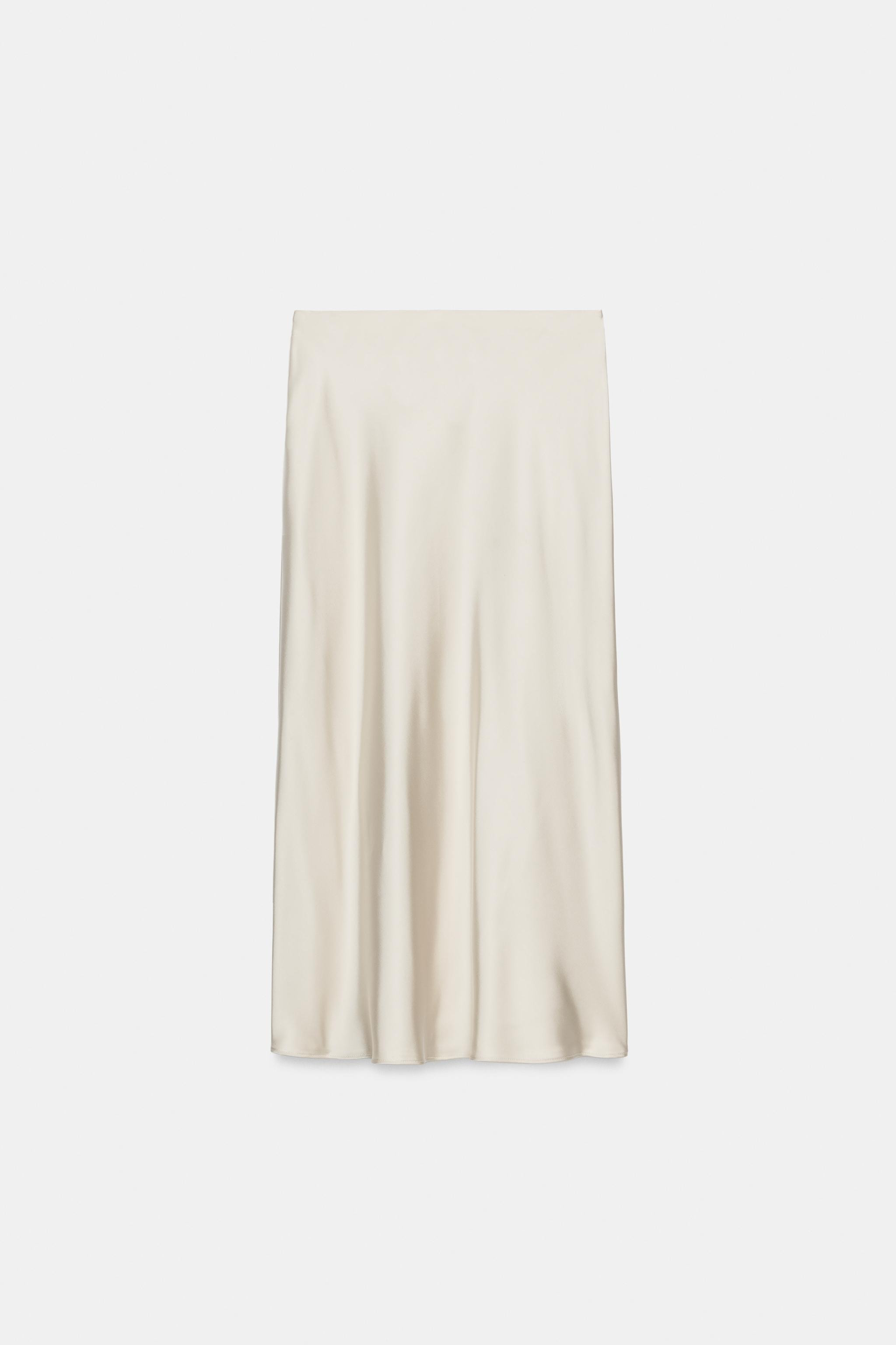 POLKA DOT SATIN EFFECT MIDI SKIRT | Zara AU