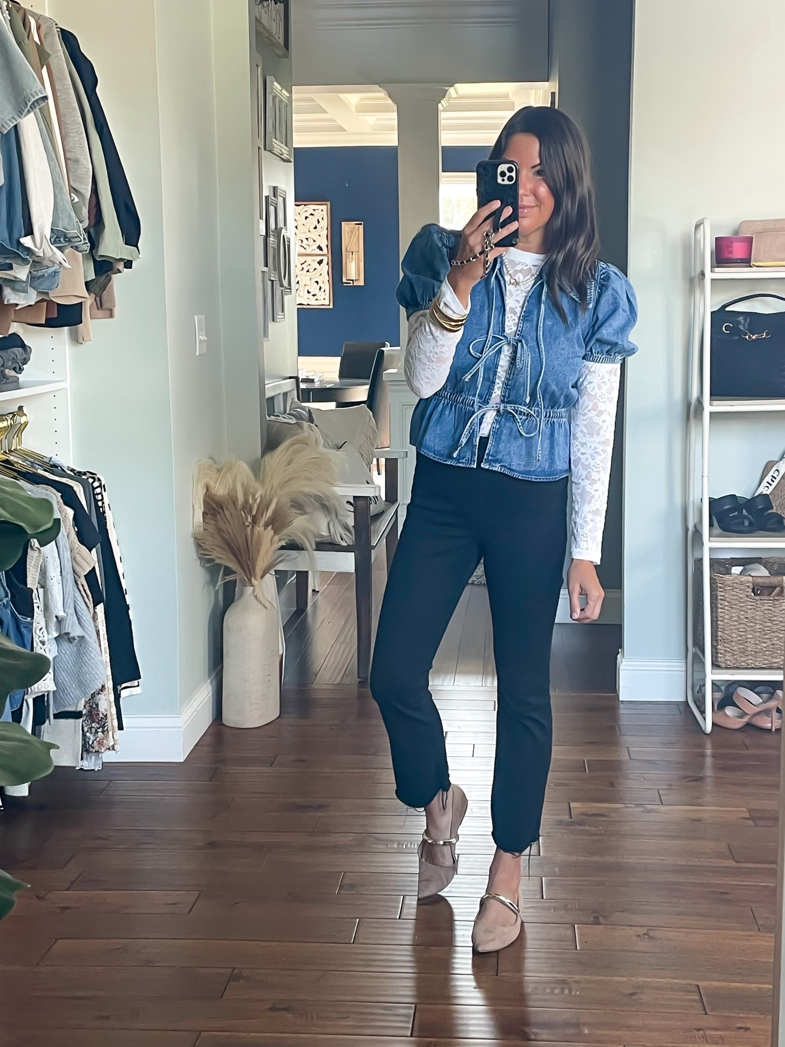 AE sale 
Lace top, denim tie front top 

#LTKSaleAlert #LTKFallSale #LTKOver40