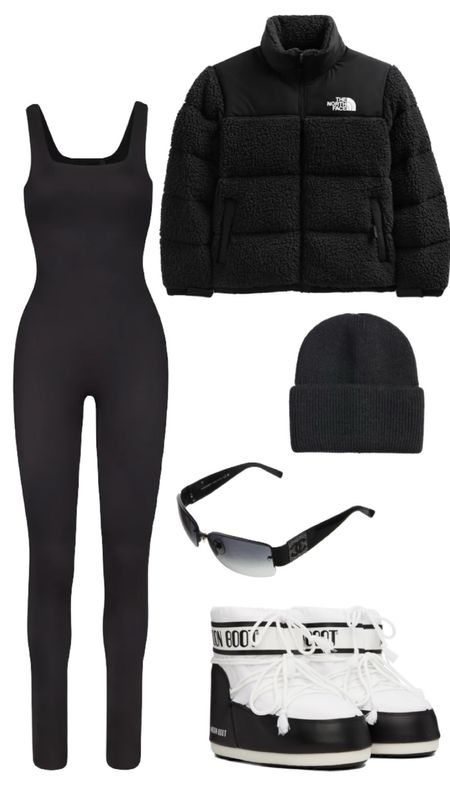 winter outfit
north face fleece sherpa black coat
skims jumpsuit 
moon boots 

#LTKHoliday #LTKSeasonal #LTKstyletip