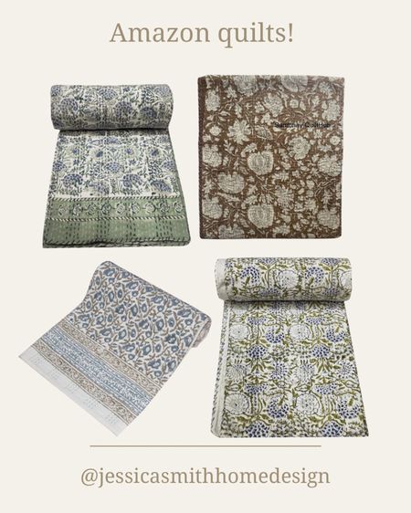 Love these kantha style quilts! 