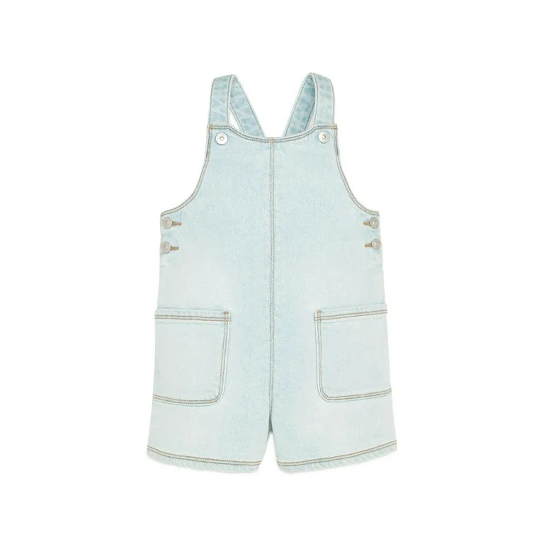 Wonder Nation Toddler Girl Denim Shortall, 12M-5T | Walmart (US)