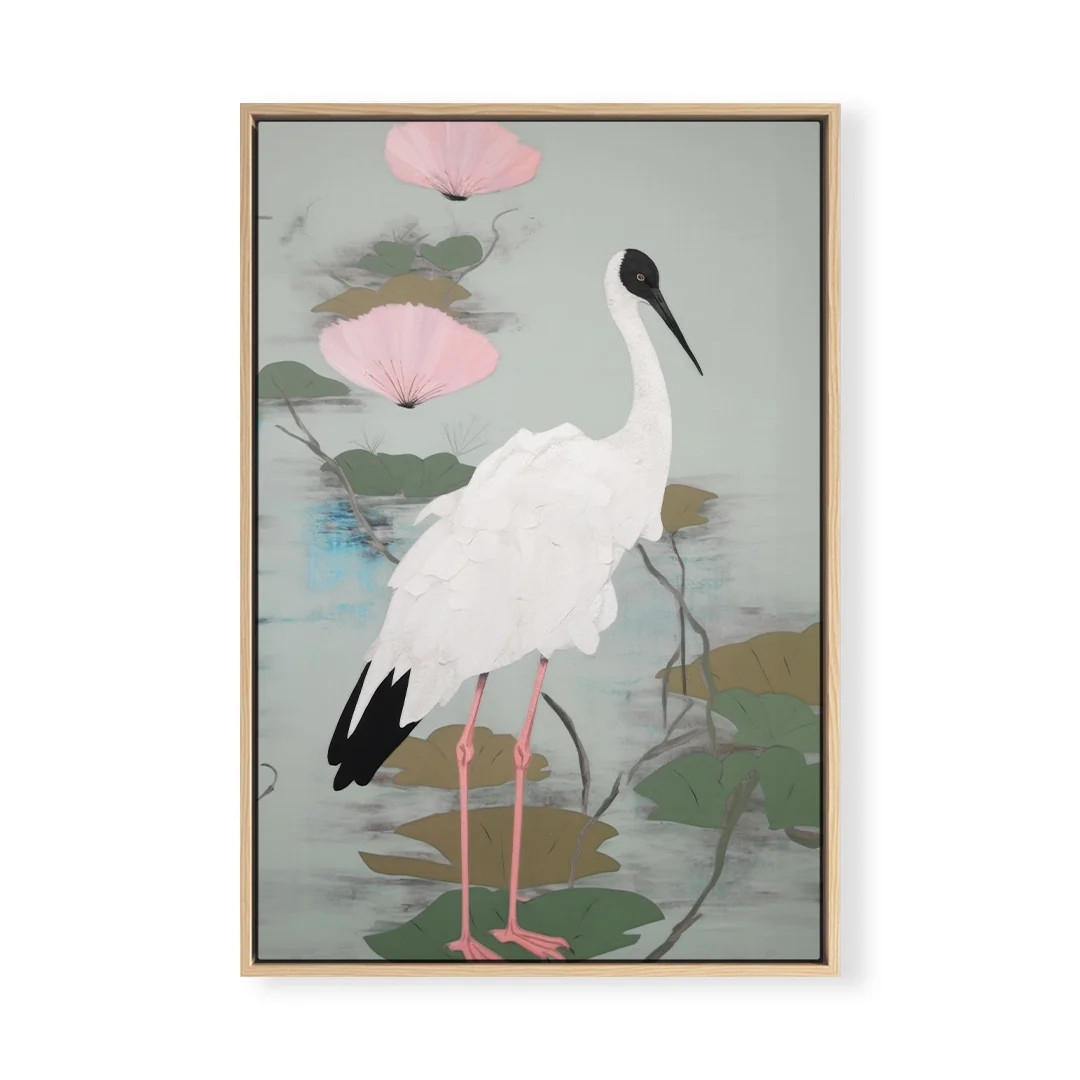 Imperial Marsh Bird No. 2 | High-End Abstract Wall Art | Urban Garden Prints