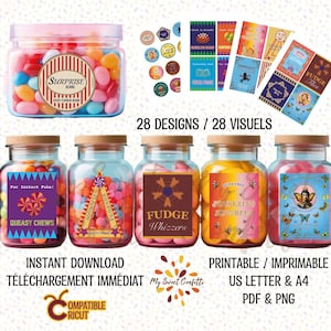 Magical Candy Labels | Printable label | Digital file | Instructions included | Instant download | Etsy (US)