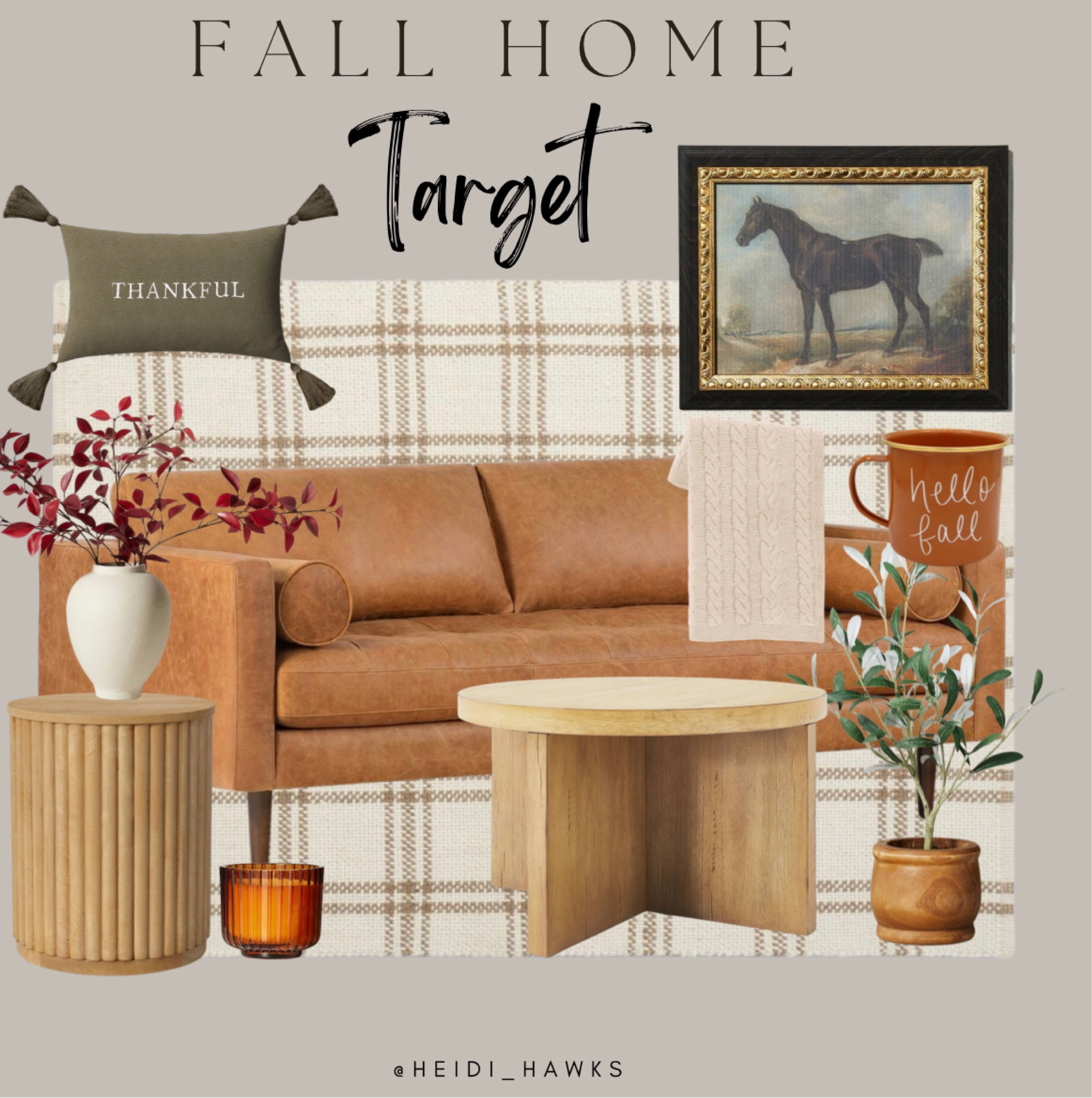 Target’s fall home decor & accessories are so good 😍 

Fall rug
Plaid rug
Leather sofa
Coffee table
End table
Fall throw pillow
Faux plants
Fall candle
Chenille throw
Affordable art
Fall mug
Horse painting 
Threshold 
Hearth & Hand

#LTKhome #LTKsalealert #LTKSeasonal