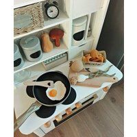 Crochet Fried Egg, Pretend Play Kitchen Food, Crochet Breakfast. Montessori Toys. Kids Accessories.  | Etsy (US)