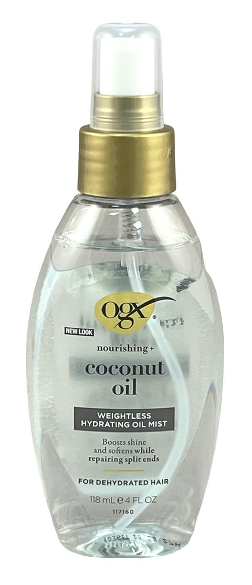 Ogx Coconut Oil Hydrating Oil Mist Weightless 4 Ounce (Pack of 2) | Amazon (US)