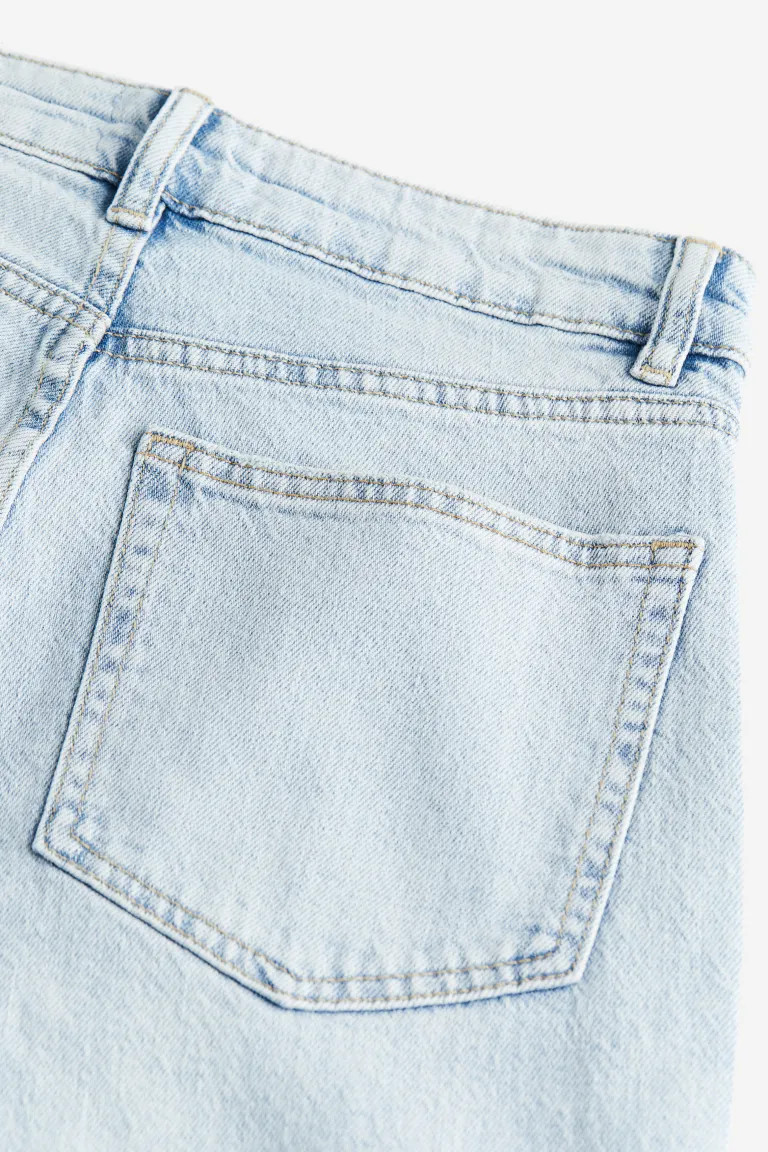 Wide High Jeans - Light denim blue - Ladies | H&M GB | H&M (UK, MY, IN, SG, PH, TW, HK)