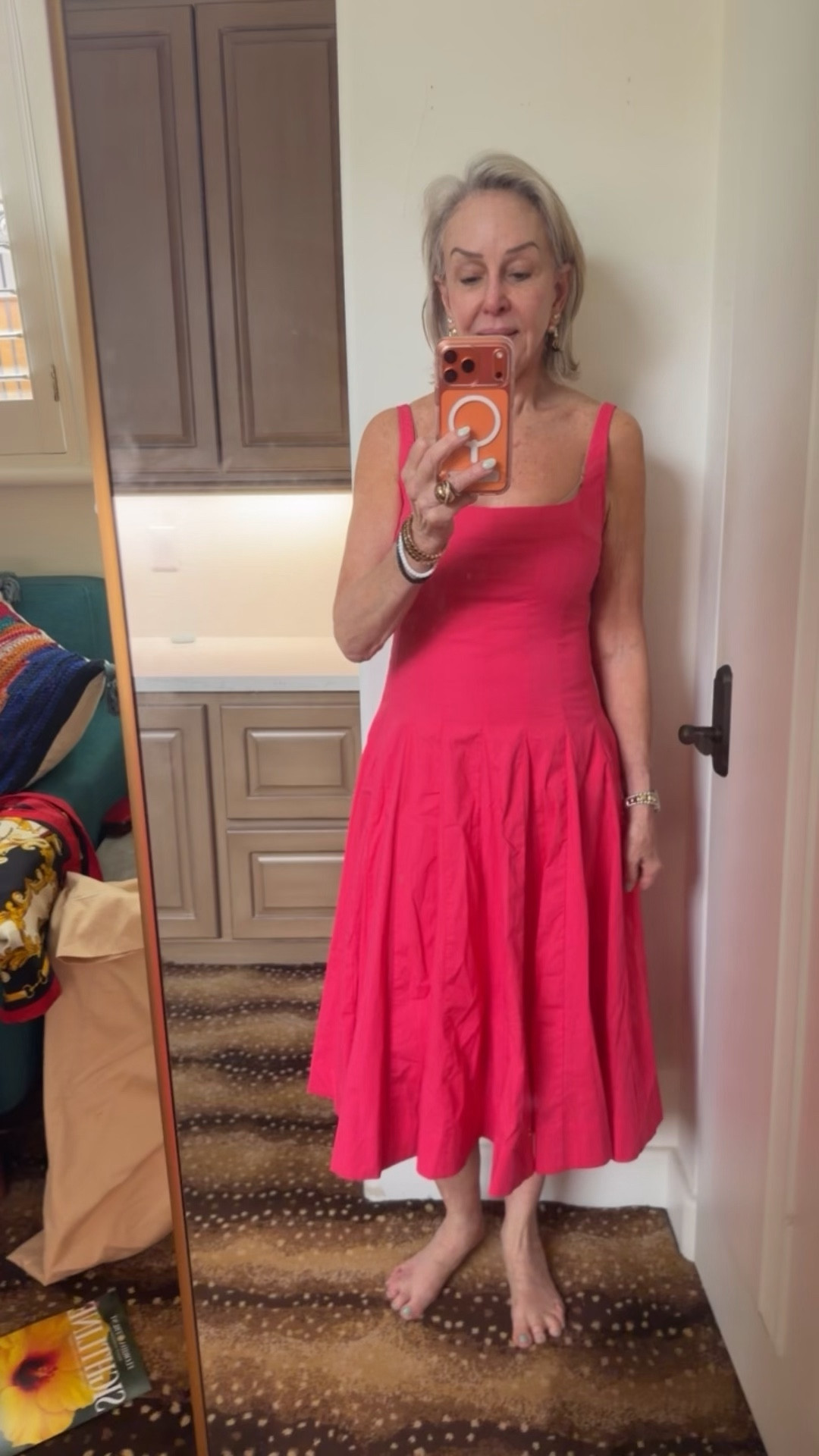 This only-at-Anthro collection is defined by crisp cuts, look-twice details, and playful polish. Here, there, and everywhere, Maeve makes your look.
Also comes in a brown dot print. I might order it too. 

Runs tts. I am wearing a small. It has stretch and so figure flattering. 

#LTKOver40 #LTKootd #LTKgrwm