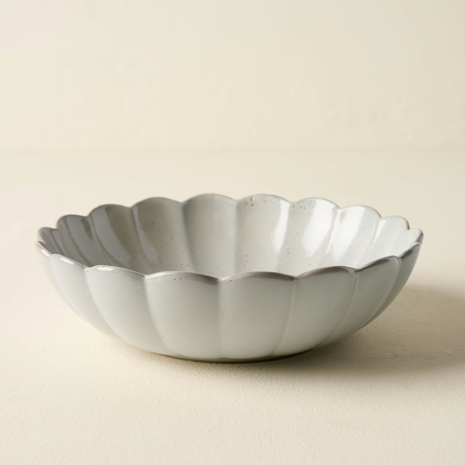 Grey Scalloped Serving Bowl | Magnolia