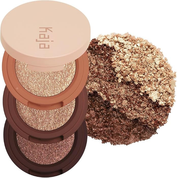 Kaja Eye Bento Collection - Bouncy Eyeshadow Trio | Gilded Bronze Tones, Travel Size, 03 Toasted ... | Amazon (US)