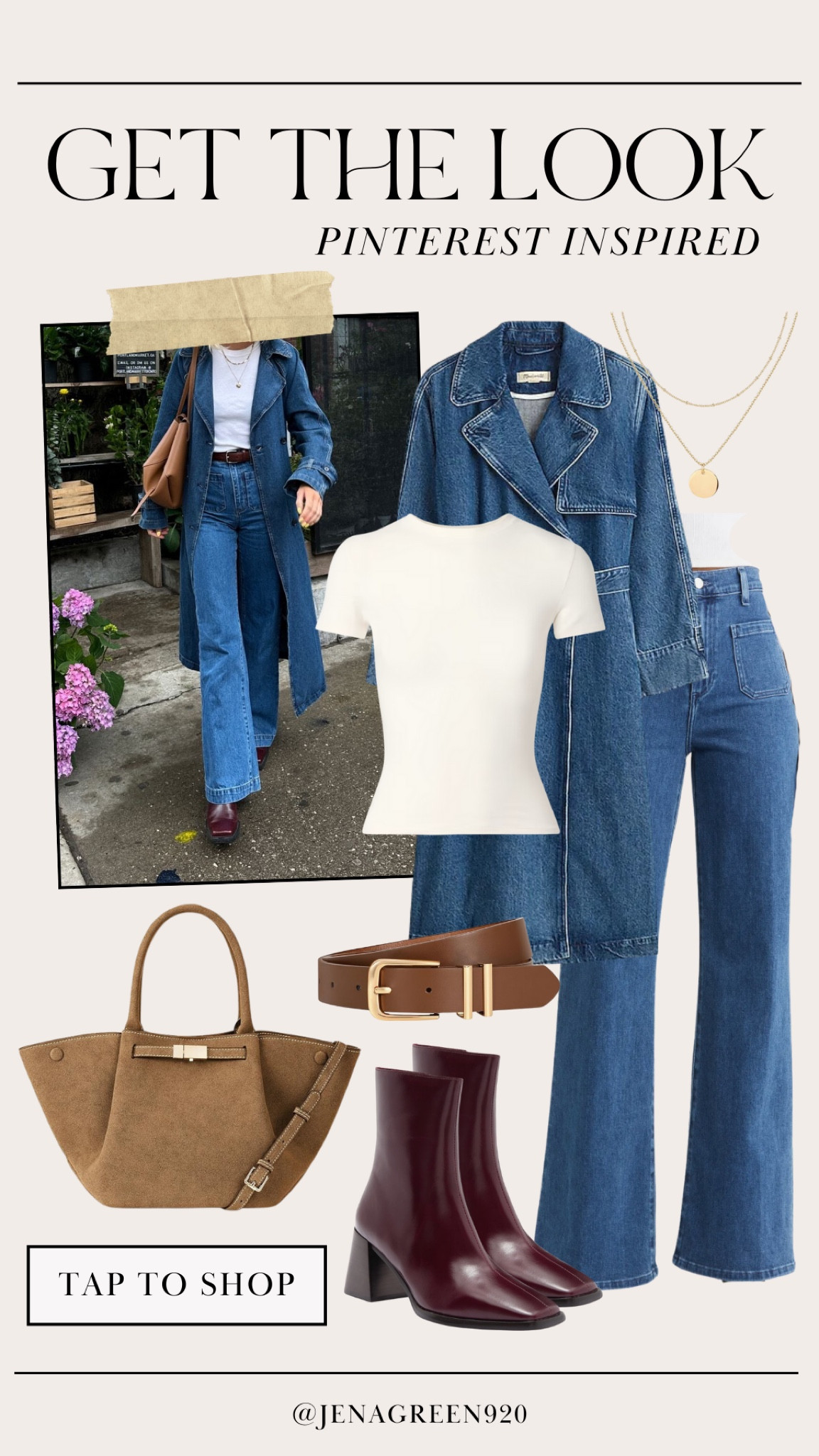 Pinterest Inspired | Pinterest Outfit | Denim On Denim | Denim Trench Coat 

#LTKStyleTip #LTKFindsUnder100 #LTKSeasonal
