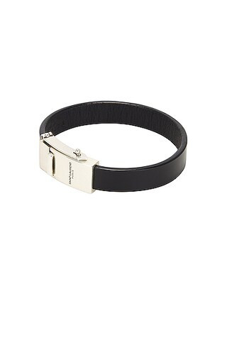 Saint Laurent YSL Bracelet in Black | FWRD 
