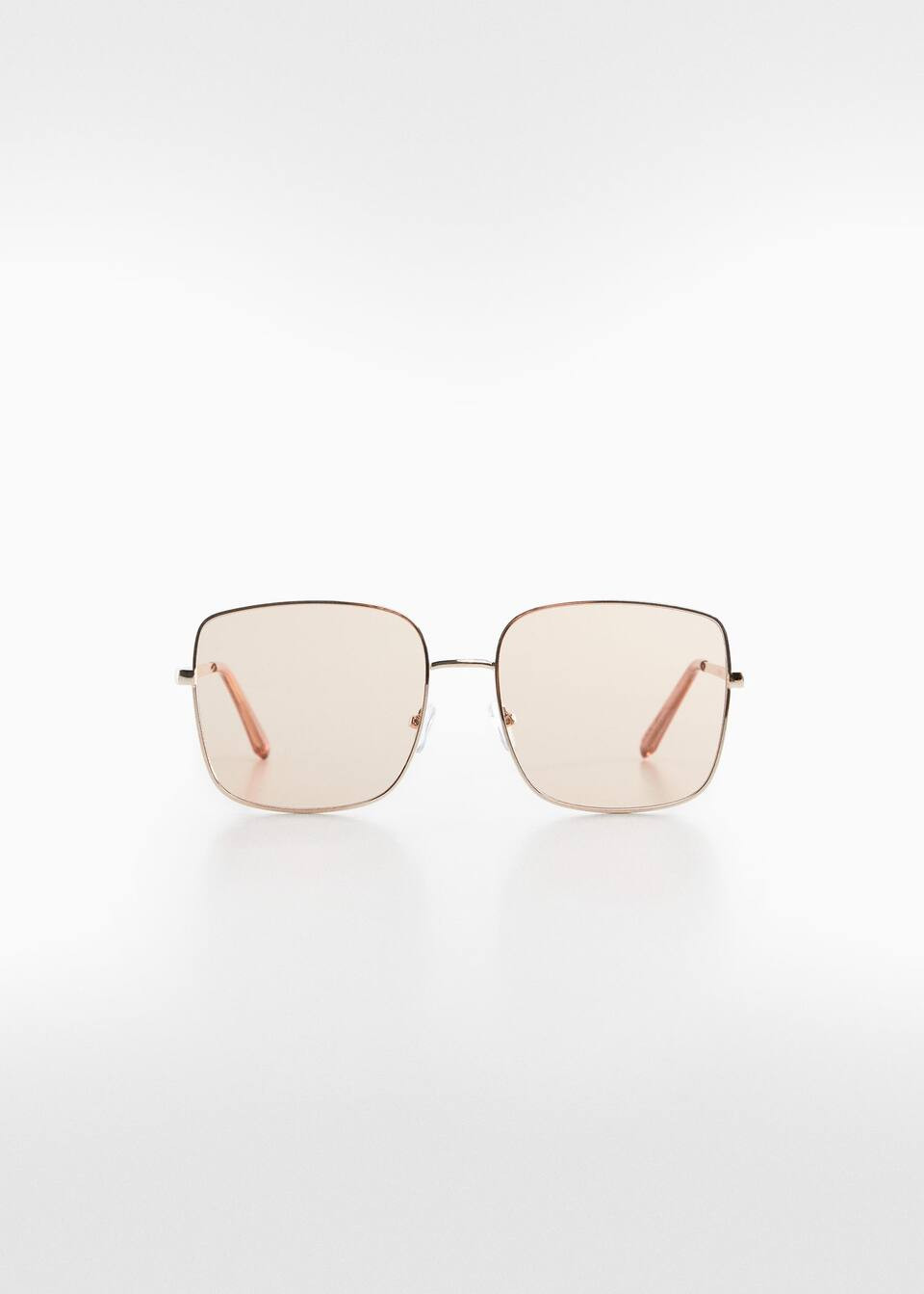 Sonnenbrille mit quadratischem Metallgestell | MANGO (DE)