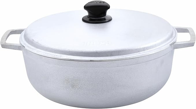 IMUSA 7.5 Quart Traditional Natural Made in Colombia Caldero with Lid for Cooking and Serving,Sil... | Amazon (US)