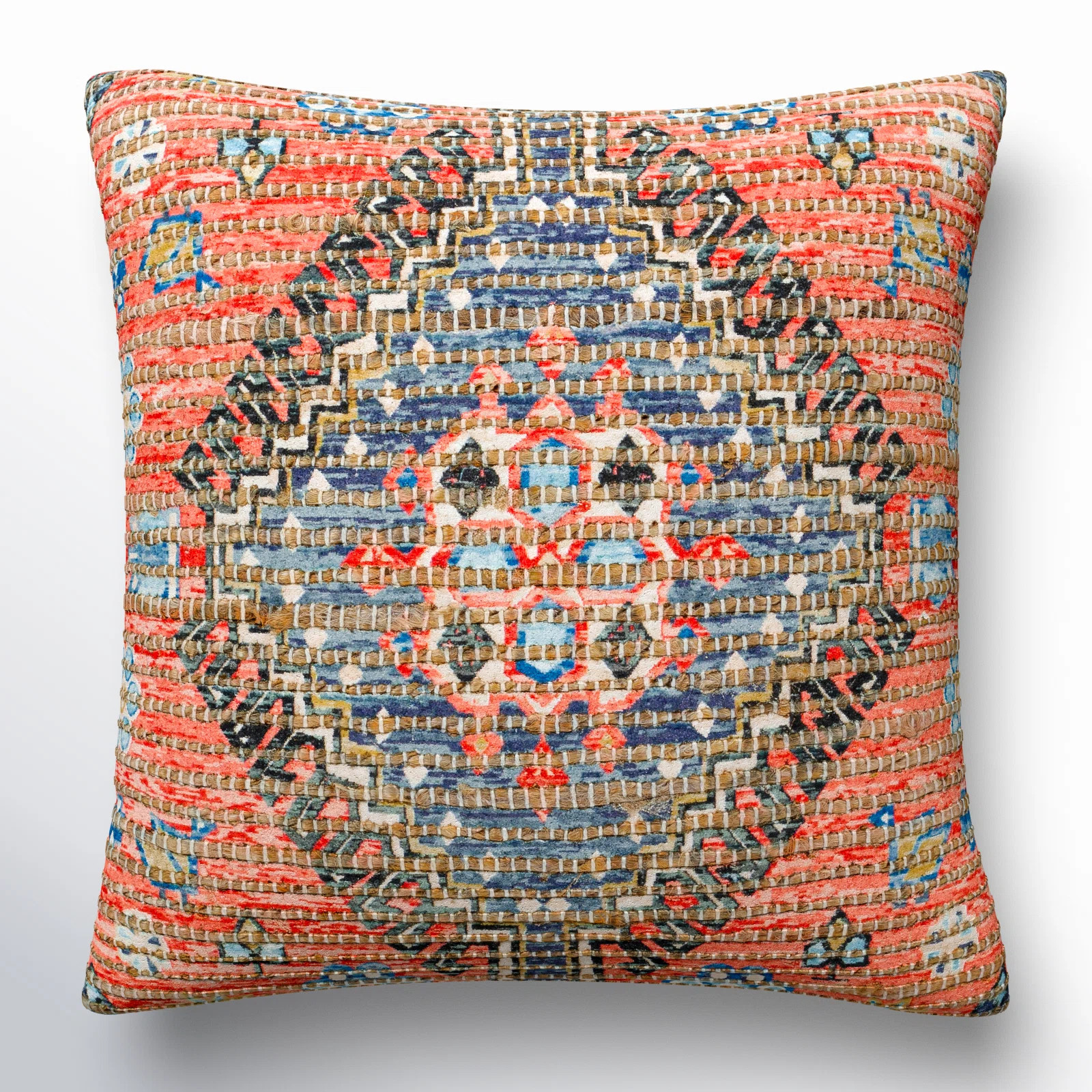 Vince Cotton Blend/Jute/Polyester/Polyester Blend Throw Square Pillow | Wayfair North America