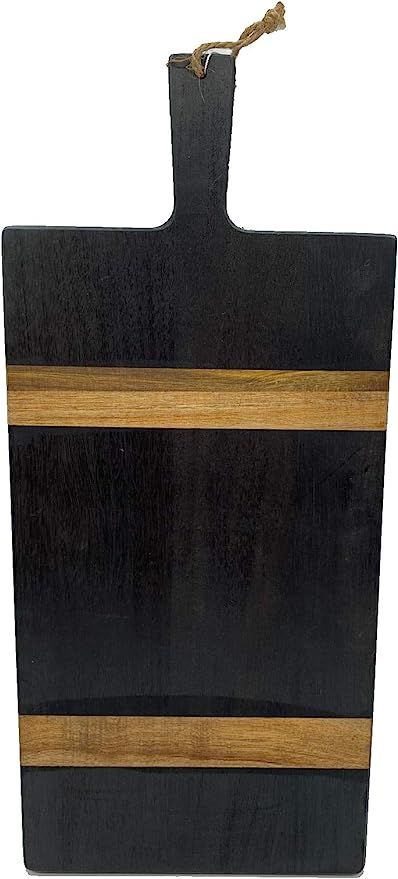 Chloe and Cotton Acacia Wood 22.5 Inches Oversized Serving Board With Handle | Charcuterie Board ... | Amazon (US)