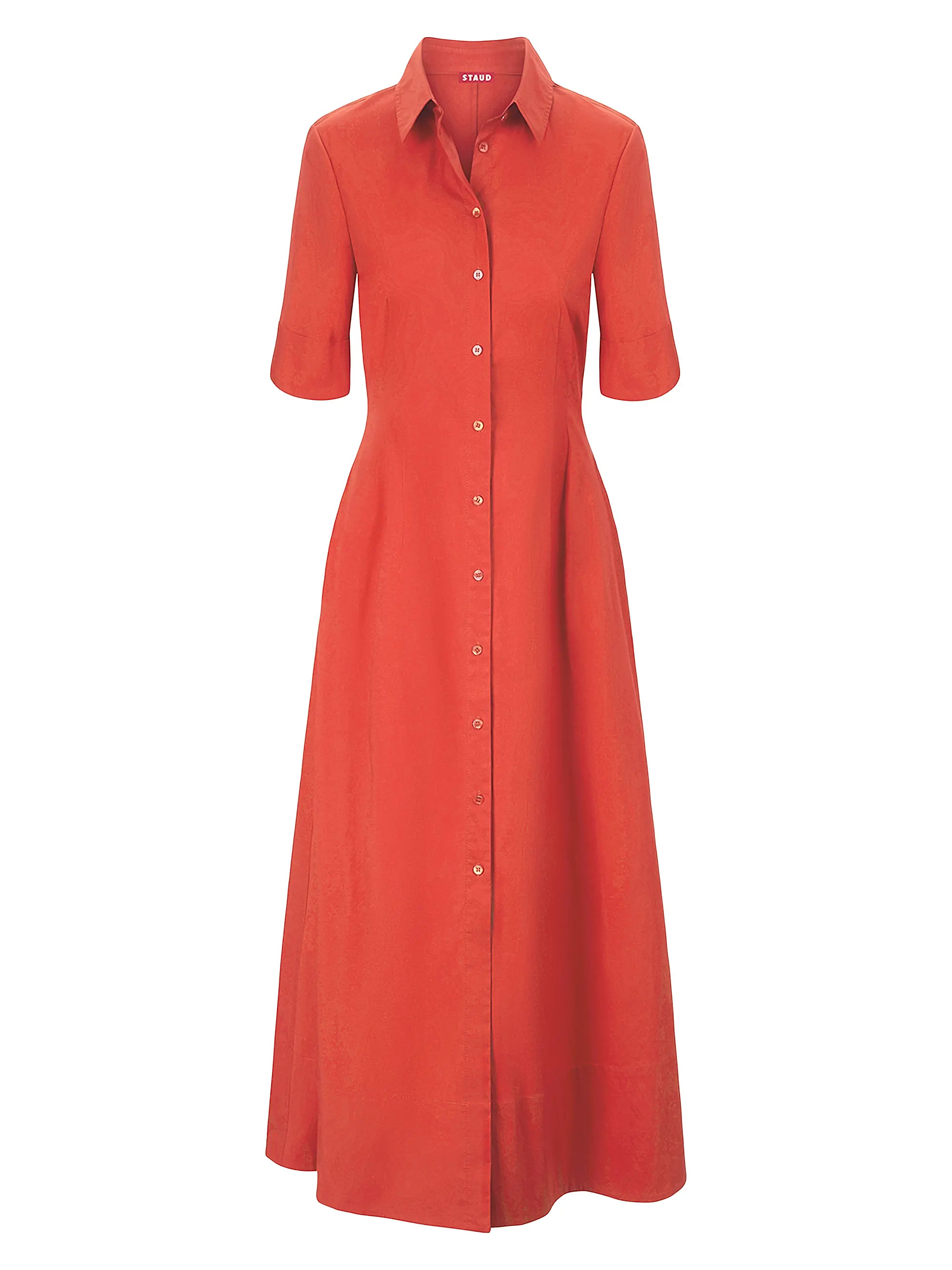 Joan Stretch-Cotton Maxi Shirtdress | Saks Fifth Avenue